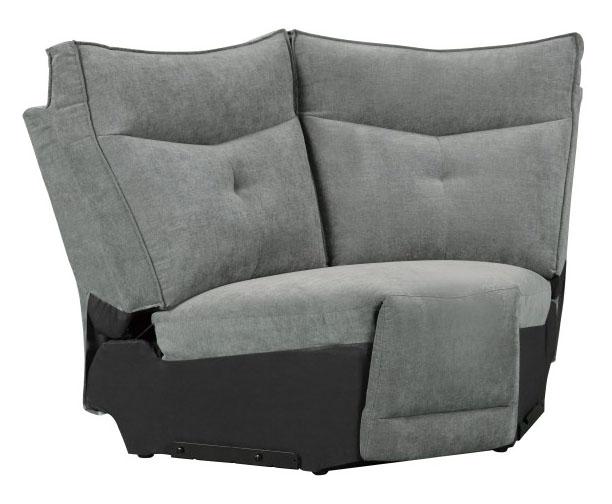 Tesoro Corner Seat in Dark Gray 9509DG-CR - VIP FURNITURE (NJ)