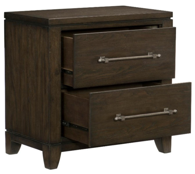 Griggs Nightstand in Dark Brown 1669-4 - VIP FURNITURE (NJ)