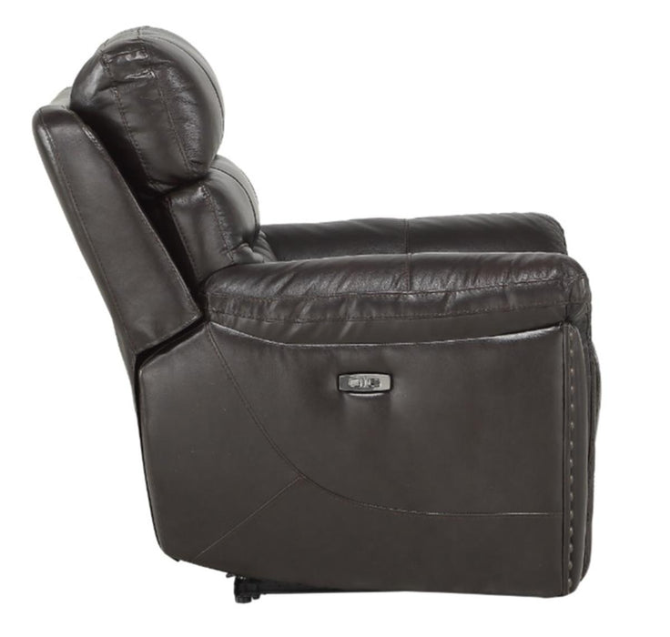 Lance Power Reclining Chair with Power Headrest and USB Port in Brown 9527BRW-1PWH - VIP FURNITURE (NJ)