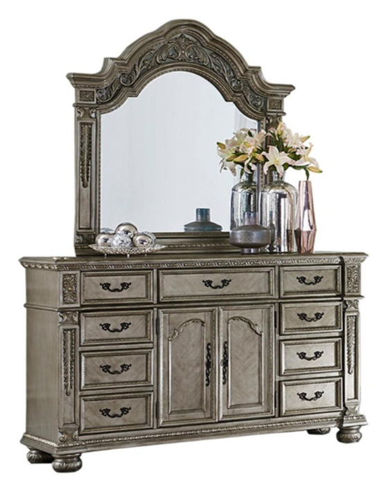 Catalonia Dresser in Platinum Gold 1824PG-5 - VIP FURNITURE (NJ)