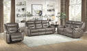 Danio Power Double Reclining Sofa with Power Headrests in Brownish Gray 9528BRG-3PWH - VIP FURNITURE (NJ)