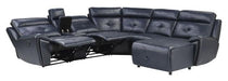 Avenue Left Side Reclining Chair in Navy 9469NVB-LR - VIP FURNITURE (NJ)