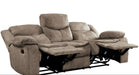 Bastrop Double Reclining Sofa in Brown 8230FBR-3 - VIP FURNITURE (NJ)