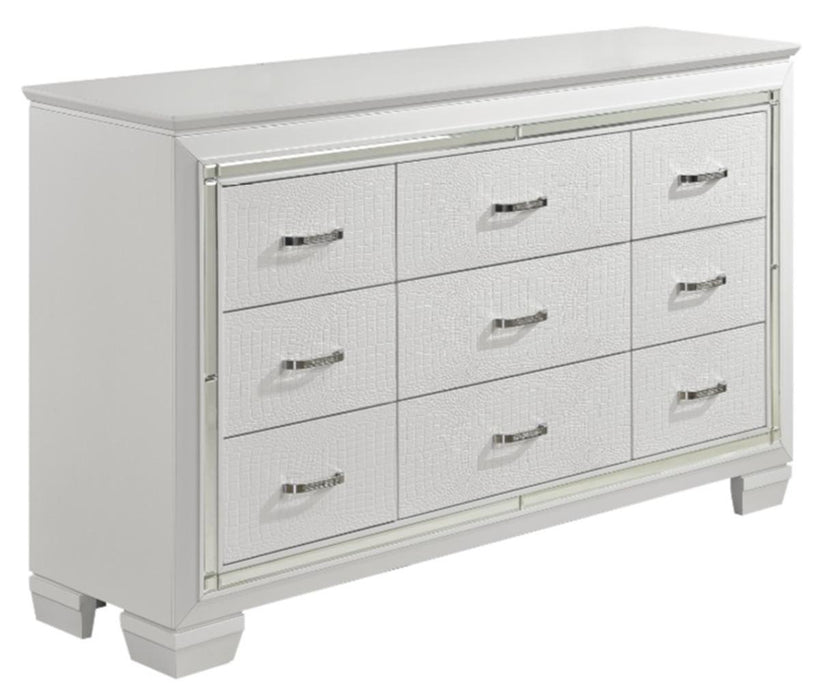 Allura Dresser in White 1916W-5 - VIP FURNITURE (NJ)