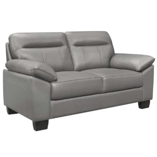 Denizen Loveseat in Gray 9537GRY-2 - VIP FURNITURE (NJ)