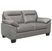 Denizen Loveseat in Gray 9537GRY-2 - VIP FURNITURE (NJ)