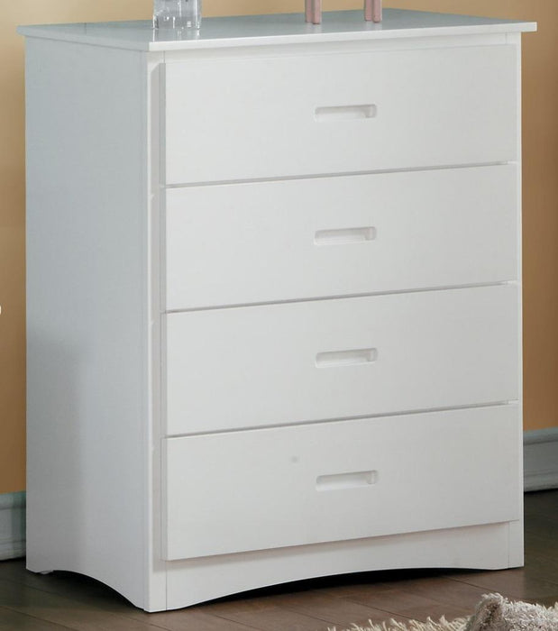 Galen 4 Drawer Chest in White B2053W-9 - VIP FURNITURE (NJ)
