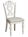 Cinderella Chair in Antique White with Grey Rub-Through 1386NW-11C - VIP FURNITURE (NJ)