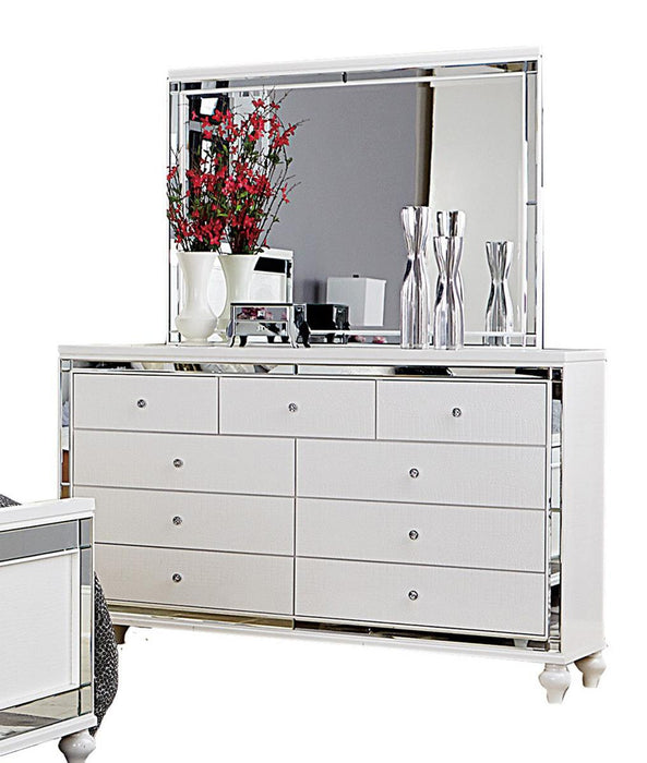 Alonza 9 Drawer Dresser in White 1845-5 - VIP FURNITURE (NJ)
