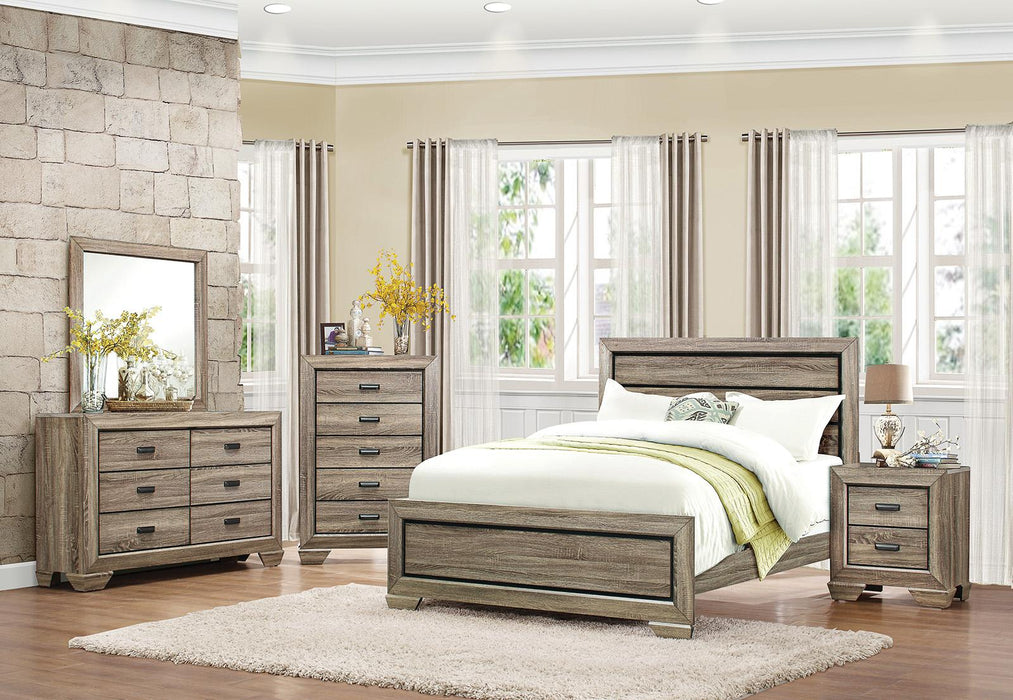 Beechnut Queen Panel Bed in Natural 1904-1 - VIP FURNITURE (NJ)