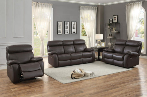 Pendu Double Reclining Loveseat in Brown 8326BRW-2 - VIP FURNITURE (NJ)