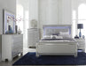 Allura Queen Panel Bed in Silver 1916-1* - VIP FURNITURE (NJ)