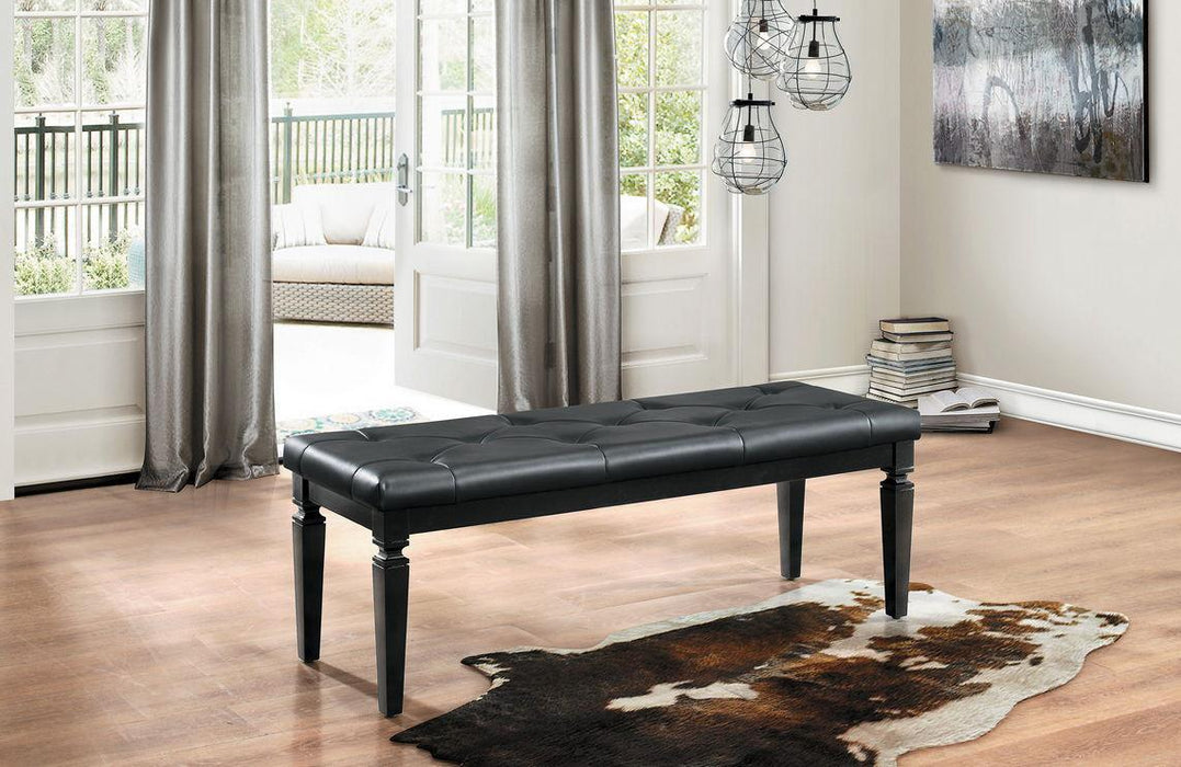 Allura Bed Bench in Black 1916BK-FBH - VIP FURNITURE (NJ)