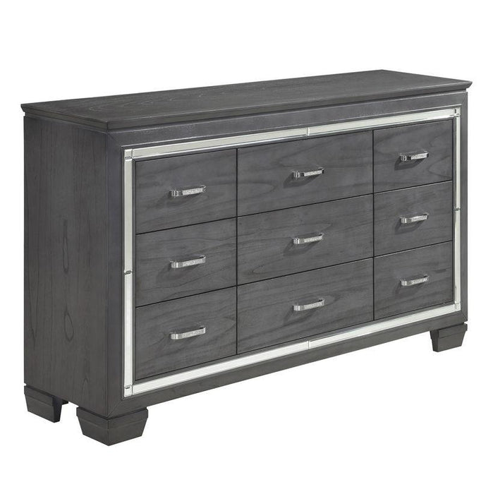 Allura Dresser in Gray 1916GY-5 - VIP FURNITURE (NJ)