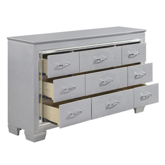 Allura Dresser in Silver 1916-5 - VIP FURNITURE (NJ)