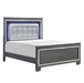Allura Full Panel Bed in Gray 1916FGY-1* - VIP FURNITURE (NJ)