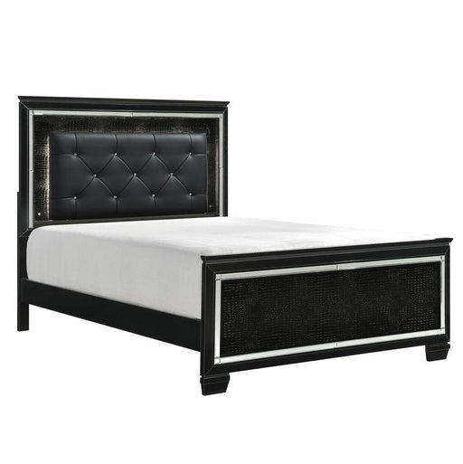 Allura King Panel Bed in Black 1916KBK-1EK* - VIP FURNITURE (NJ)