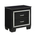Allura Nightstand in Black 1916BK-4 - VIP FURNITURE (NJ)