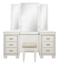 Allura Vanity Dresser with Mirror in White 1916W-15*