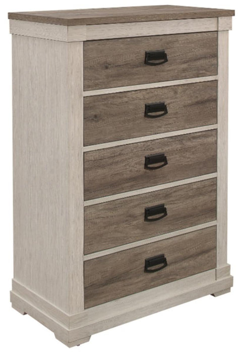 Arcadia Chest in White & Weathered Gray 1677-9 - VIP FURNITURE (NJ)