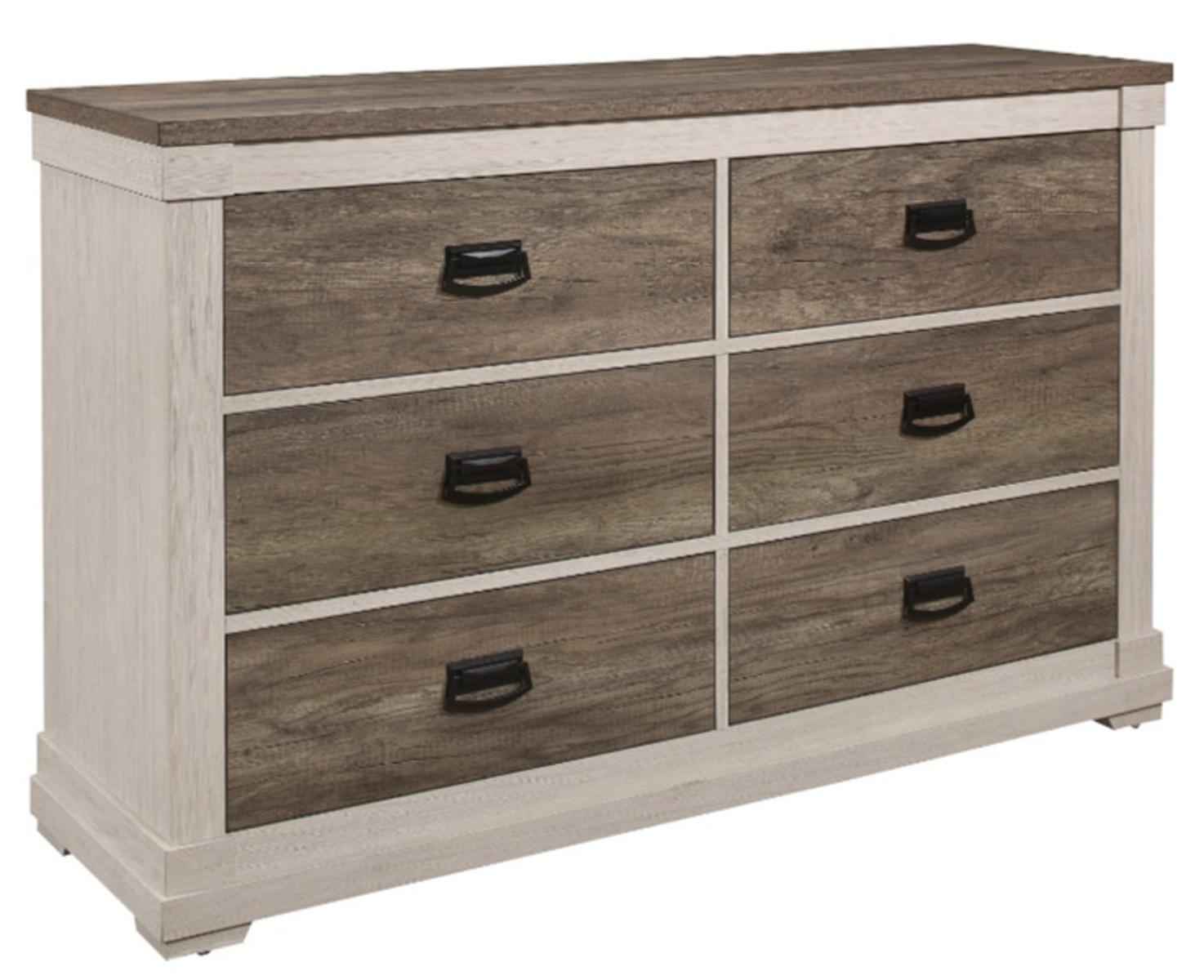 Arcadia Dresser in White & Weathered Gray 1677-5