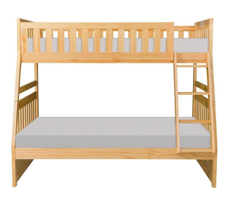 Bartly Twin/Full Bunk Bed in Natural B2043TF-1* - VIP FURNITURE (NJ)