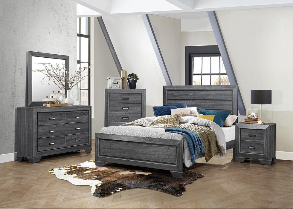 Beechnut Queen Panel Bed in Gray 1904GY-1 - VIP FURNITURE (NJ)