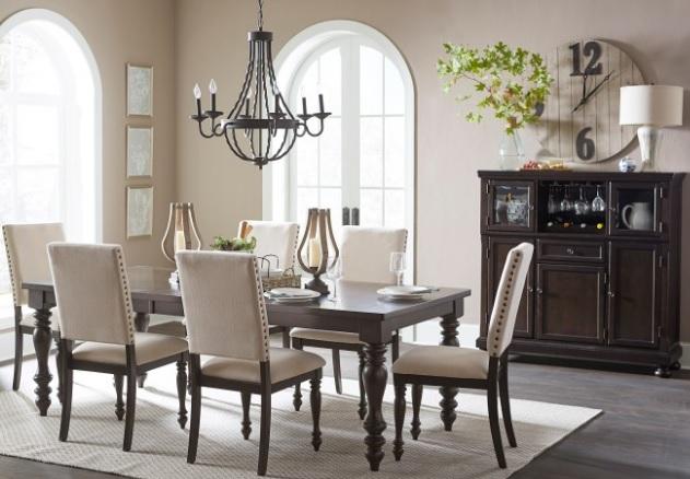 Begonia Dining Table in Gray 1718GY-90 - VIP FURNITURE (NJ)