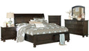 Begonia King Platform Bed in Gray 1718KGY-1EK* - VIP FURNITURE (NJ)