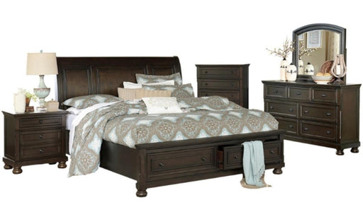 Begonia Queen Platform Bed in Gray 1718GY-1* - VIP FURNITURE (NJ)