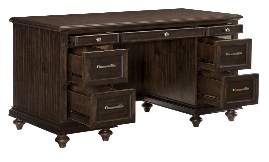 Cardano Executive Desk in Charcoal 1689-17 - VIP FURNITURE (NJ)