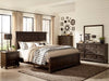 Cardona Queen Panel Bed in Driftwood Charcoal 1689-1* - VIP FURNITURE (NJ)