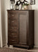 Cardona Wardrobe Chest in Driftwood Charcoal 1689-10 - VIP FURNITURE (NJ)