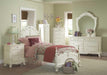 Cinderella Full Poster Bed in Antique White 1386FNW-1* - VIP FURNITURE (NJ)