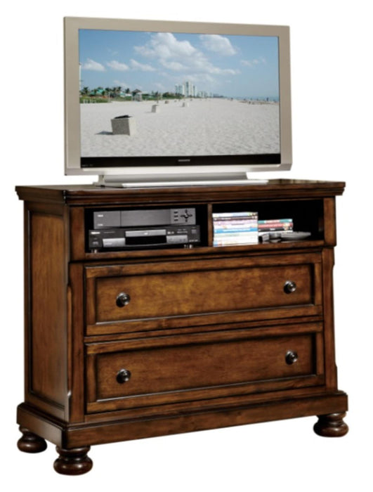 Cumberland TV Chest in Brown Cherry 2159-11 - VIP FURNITURE (NJ)