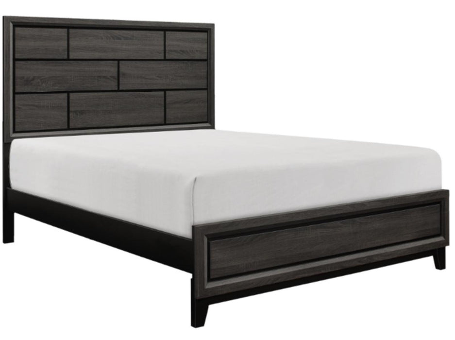 Davi Full Panel Bed in Gray 1645F-1* - VIP FURNITURE (NJ)