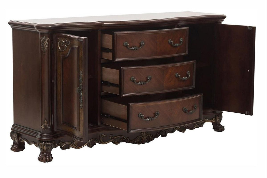 Deryn Park Buffet/Server in Dark Cherry 2243-55 - VIP FURNITURE (NJ)