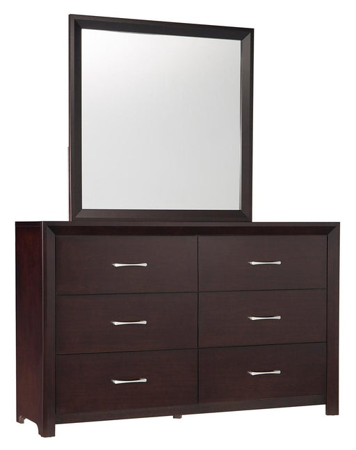 Edina Mirror in Espresso-Hinted Cherry 2145-6 - VIP FURNITURE (NJ)