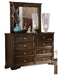 Eunice Mirror in Espresso 1844DC-6 - VIP FURNITURE (NJ)