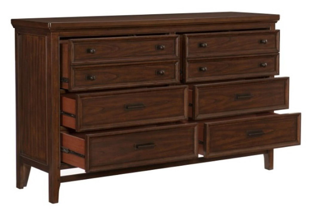 Frazier Dresser in Dark Cherry 1649-5 - VIP FURNITURE (NJ)