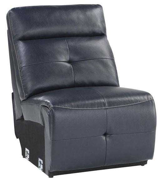 Avenue Armless Chair in Navy 9469NVB-AC - VIP FURNITURE (NJ)