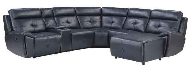 Avenue Armless Reclining Chair in Navy 9469NVB-AR