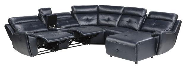 Avenue Corner Seat in Navy 9469NVB-CR - VIP FURNITURE (NJ)