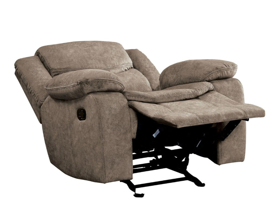 Bastrop Glider Reclining Chair in Brown 8230FBR-1 - VIP FURNITURE (NJ)