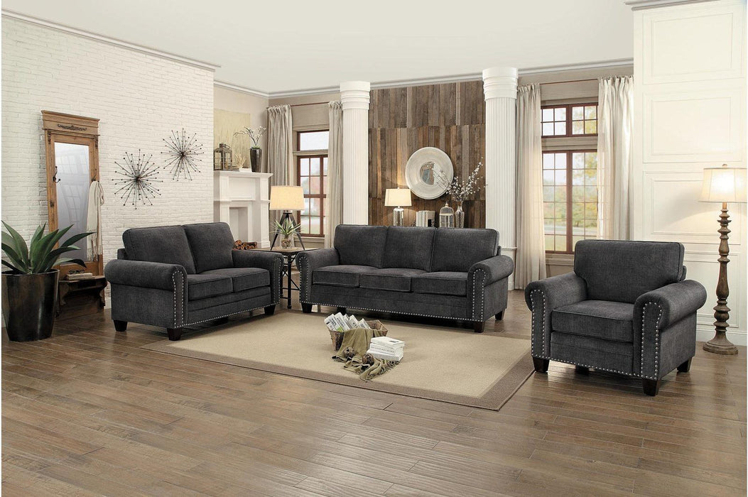 Cornelia Loveseat in Dark Gray 8216DG-2 - VIP FURNITURE (NJ)