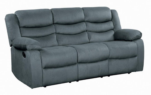 Discus Double Reclining Sofa in Gray 9526GY-3 - VIP FURNITURE (NJ)
