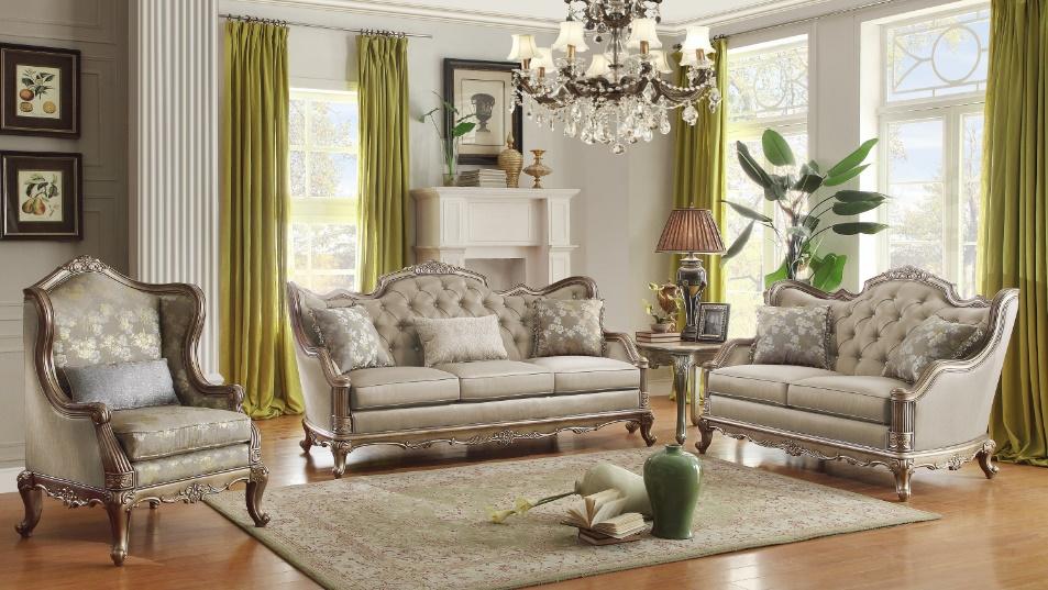 Florentina Loveseat in Taupe 8412-2 - VIP FURNITURE (NJ)