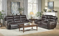 Lance Power Double Reclining Sofa with Power Headrests in Brown 9527BRW-3PWH - VIP FURNITURE (NJ)