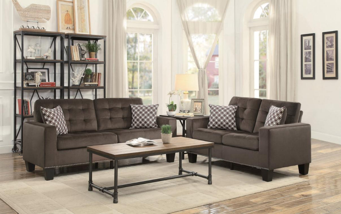 Lantana Loveseat in Chocolate 9957CH-2 - VIP FURNITURE (NJ)