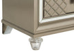 Loudon 2 Drawer Nightstand in Champagne Metallic 1515-4 - VIP FURNITURE (NJ)